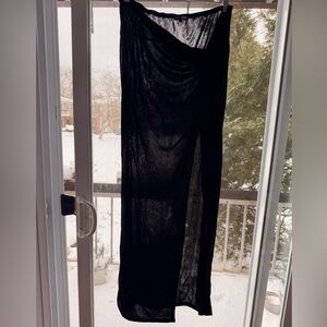 Fashion Nova Black Swim Sarong